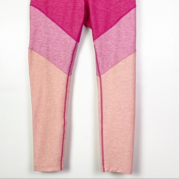 OUTDOOR VOICES Women's Springs Leggings 7/8 Flamingo Rose Clay Pink Tri Tone L - Picture 5 of 9